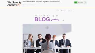 Basic server side template injection code context   Resolvido pt br