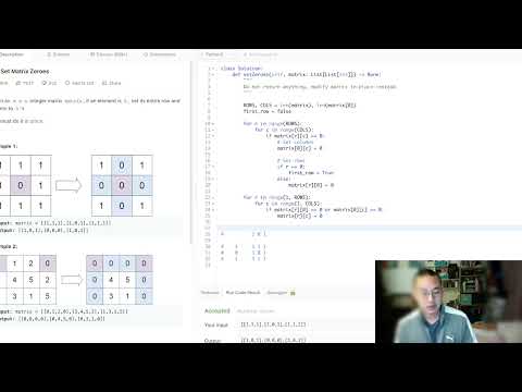 Set Matrix Zeroes - Neetcode150 Series: (123 of 150) Leetcode