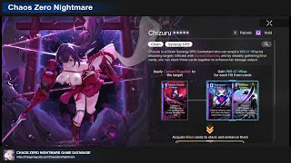 【Official In-Game Guide】 How to Play Chizuru —  Virtual Tactical Simulation | Chaos Zero Nightmare