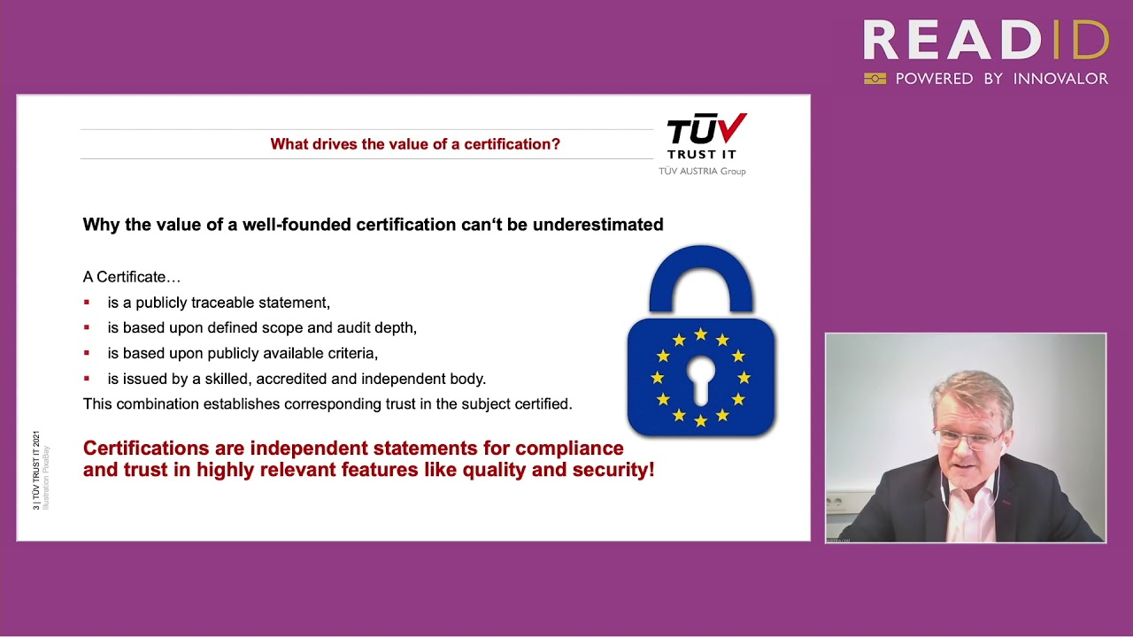 The value of certification: what certification means to the identity verification industry