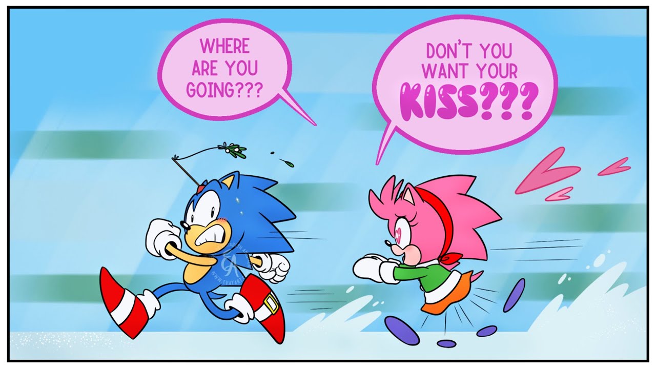 "Classic Mistletoe" - Sonic x Amy (Sonamy) Comic Dub Comp [E-vay]