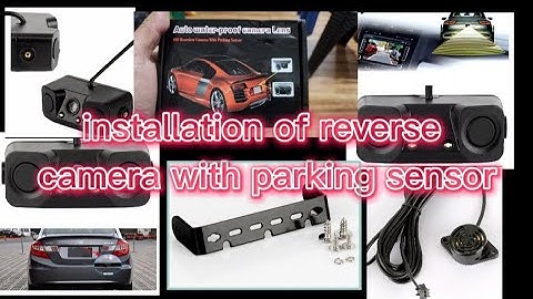 reverse camera with parking sensor installation | 3in1 reverse camera | easy installation guide