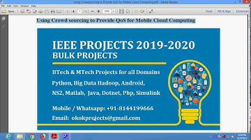 Using Crowdsourcing to Provide QoS for Mobile Cloud Computing