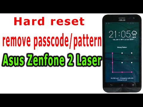 How to hard reset, remove passcode, pattern Asus Zenfone 2 Laser (ASUS_Z00ED)
