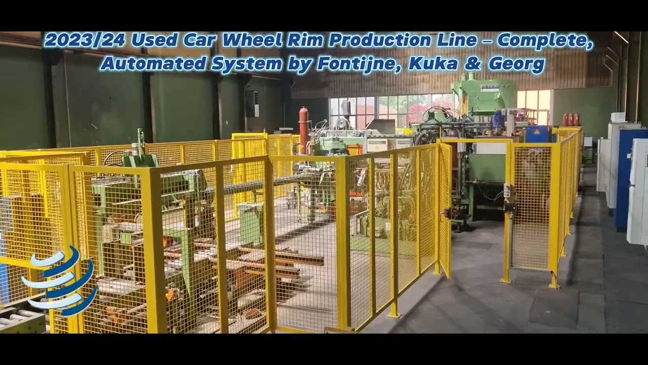 Used Car Wheel Rim Production Line – Complete, Automated System by Fontijne, Kuka & Georg