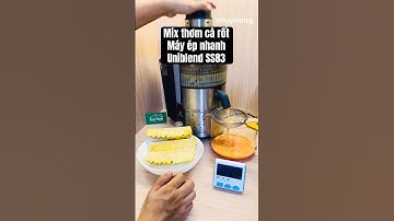 Mix thơm và cà rốt cùng Máy ép nhanh Uniblend SS83 nha mọi người #Huylinh #mayepnhanh #uniblend 