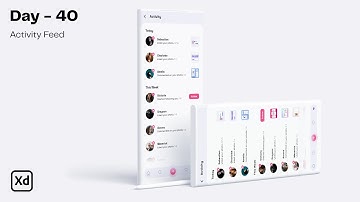 Daily UI Design Challenge | Day - 40 | Activity Feed App UI