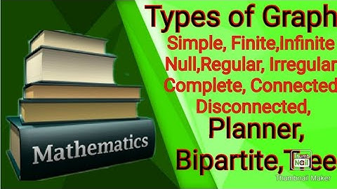 Types of Graph simple finite,infinite, null,regular, irregular, complete connected disconnected tree