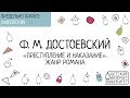 Ф.М. Достоевский. "Преступление и наказание": жанр романа