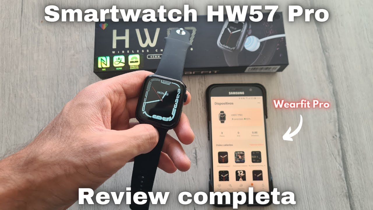 Smart Watch WS57 Compatible Con Android y Apple iPhone (45mm,Reloj)