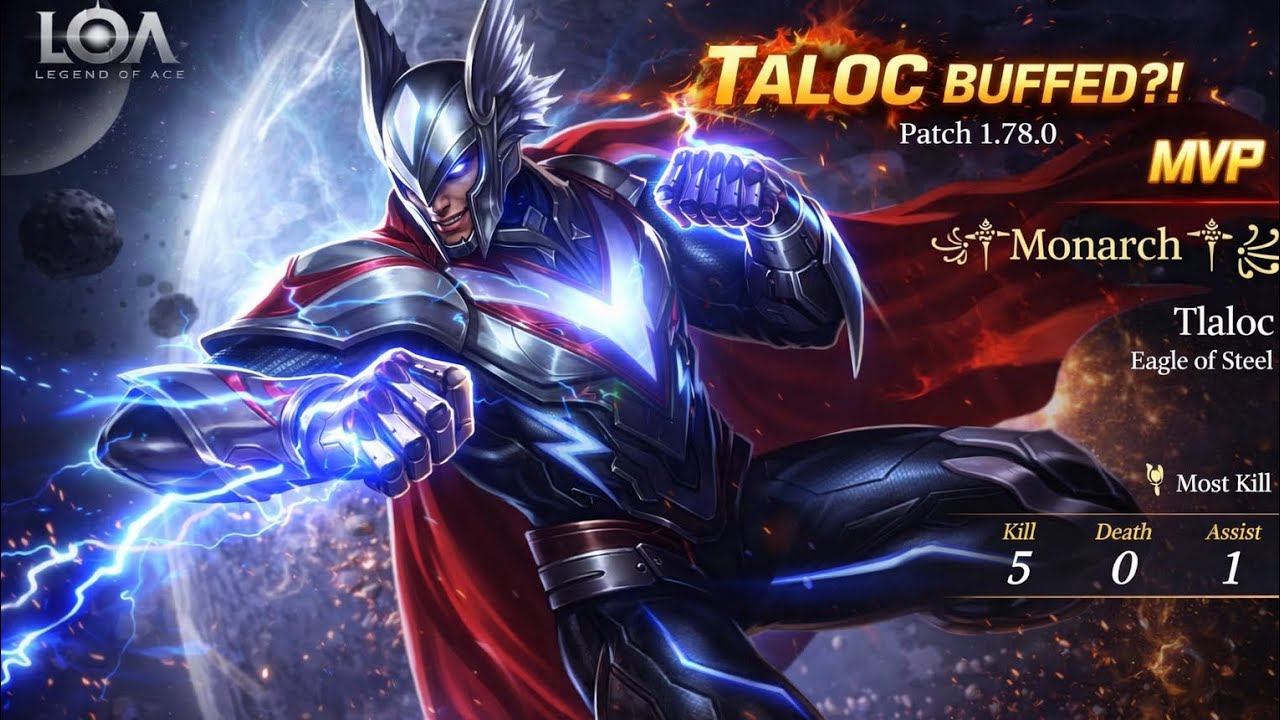 Taloc BUFFED After Patch 1.78.0 🔥 | Legend of Ace Gameplay & Guide | Ranked