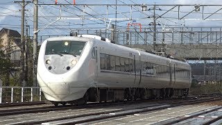 【4K】JR七尾線　特急能登かがり火681系電車　ｻﾜN12編成　羽咋駅到着