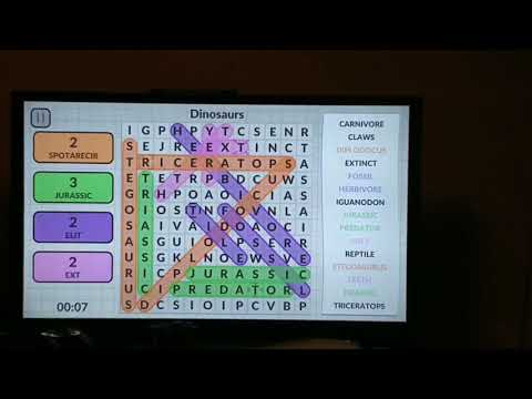 Word Search by POWGI Speedrun - Dinosaurs (10 seconds)