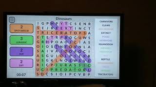 Word Search by POWGI Speedrun - Dinosaurs (10 seconds)