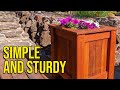 Simple redwood planter box easy outdoor woodworking project