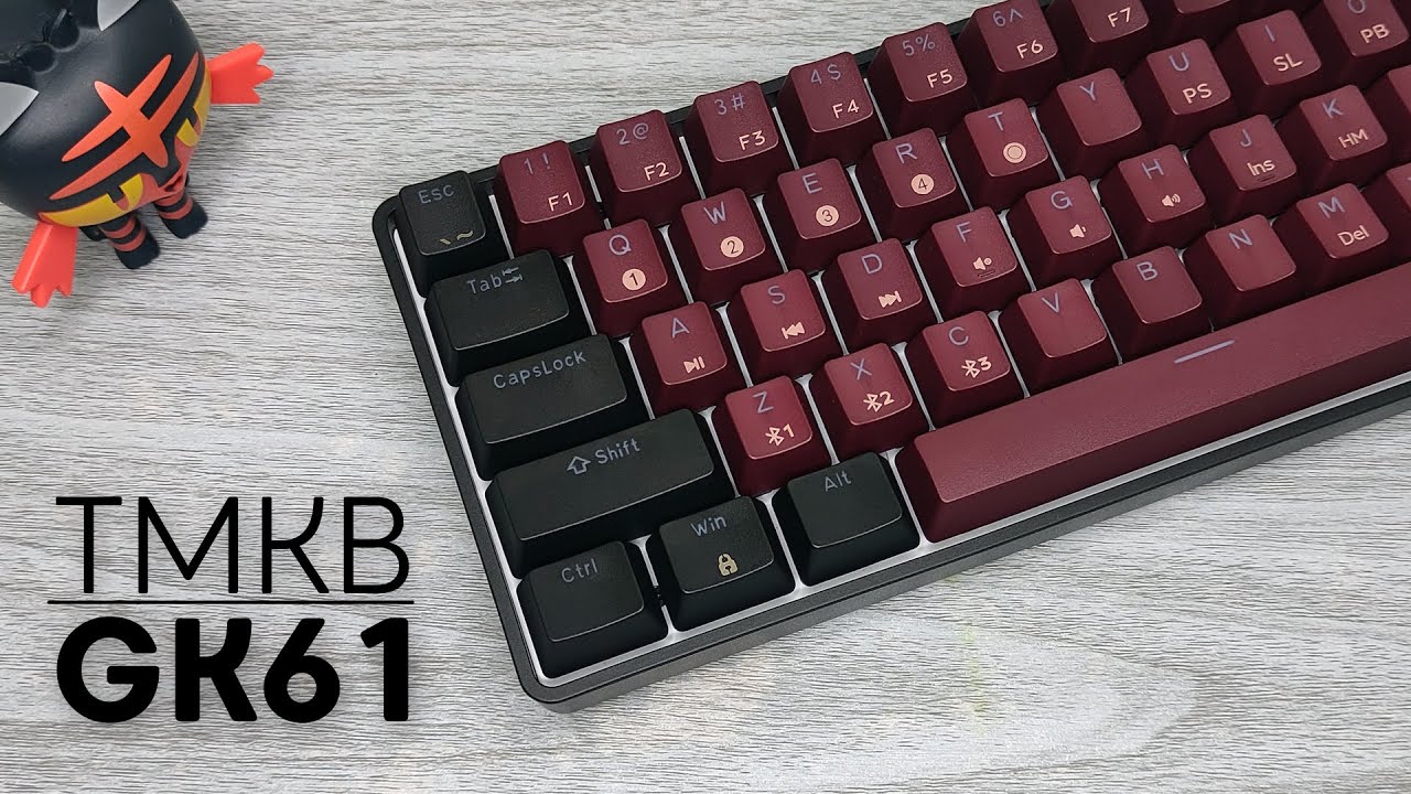 INSANE VALUE 60% Mechanical Keyboard - TMKB GK61 - Gateron Brown Optical  switches hotswap keyboard 