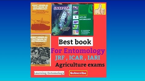 General Entomology Books for ICAR , JRF , SRF , NEI , ARS , IARI  and for P.HD exams .