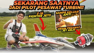 ALSHAD BERHASIL MENERBANGKAN PESAWAT F-16 TURBINE ! PAKE MESIN PESAWAT JET BENERAN! SAMPE KELUAR API