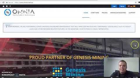 Omnia Tech Proud partner of Genesis mining Pre Launch.