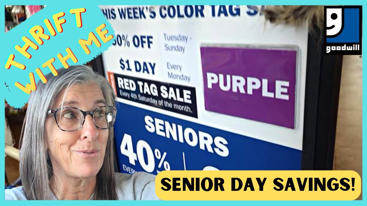 Senior Day Savings at Goodwill Thrift With Me in Las Vegas YouTube