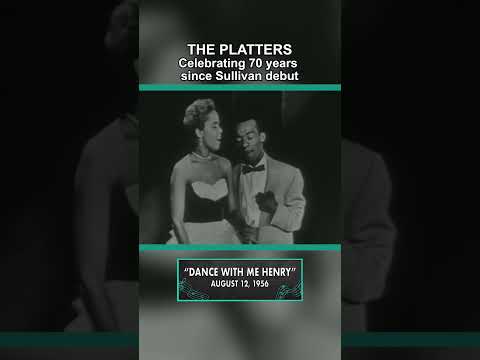 Celebrating 70 years since The Platters’ debut on The Ed Sullivan Show! 🎵 #shorts