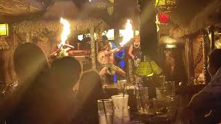 Polynesian Culture Fire Knife Show Samoan Polynesian Restaurant Fort Lauderdale Florida