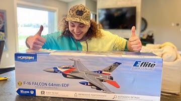 E-Flite F-16 Unboxing and Build Video! Super Cool 64mm EDF Jet!