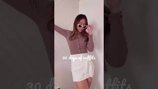Day 8: White Mini Skirt + Bodysuit from Revolve