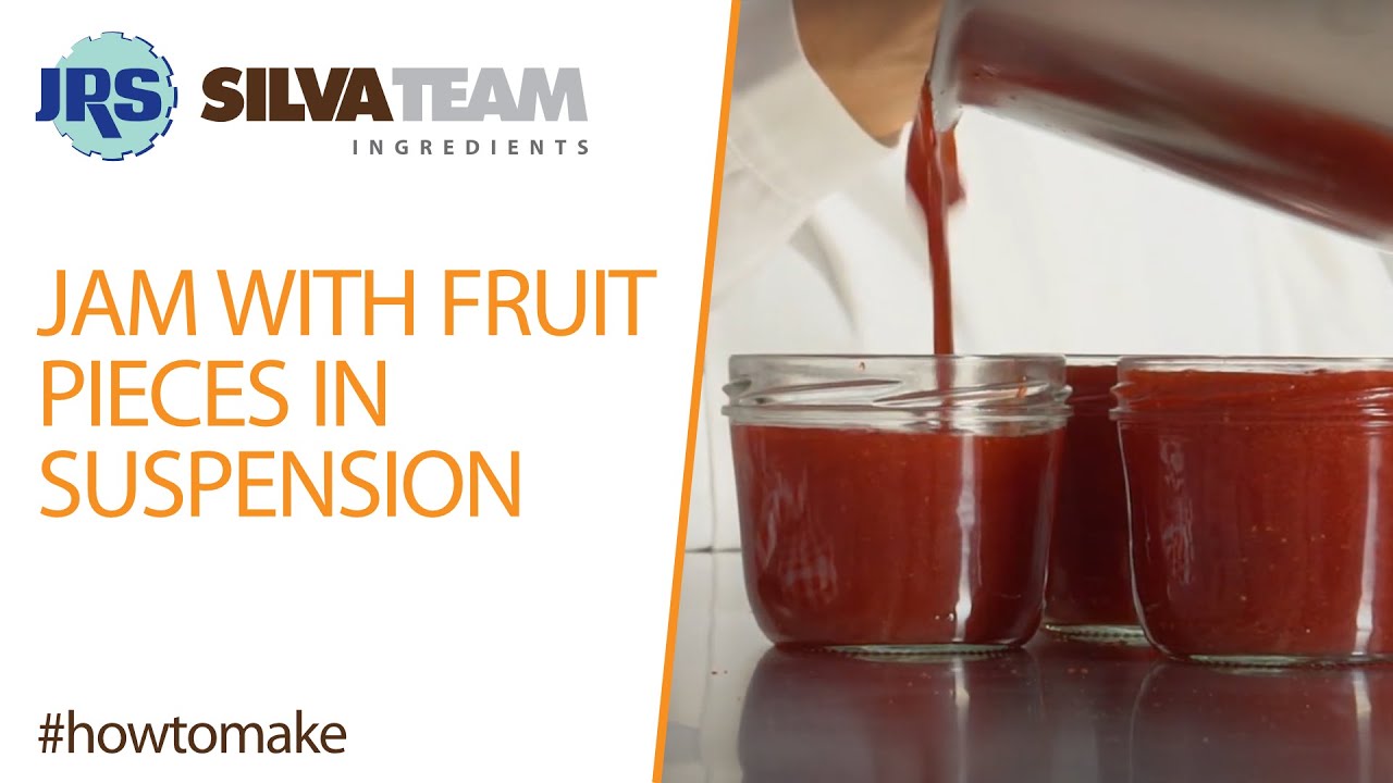 How to make jam with fruit pieces in suspension