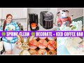 🍀 NEW SPRING CLEAN AND DECORATE WITH ME MY MOBILE HOME | FREE VILLAGE ICE MAKER AT HOME COFFEE BAR