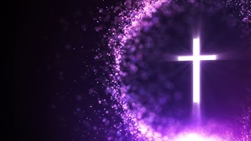 Majestic Purple Cross | A Serene and Divine 4K Looping Video
