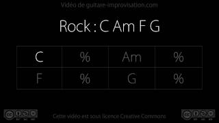 Video thumbnail of "Rock (C Am F G) - 120 bpm : Backing Track"