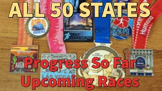 Half/Full Marathon in 50 States - Progress So Far and Upcoming Races