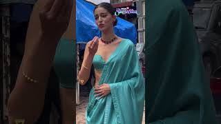 Ananya Pandey Absolutely Rocks The Saree Look With Sheer Elegance