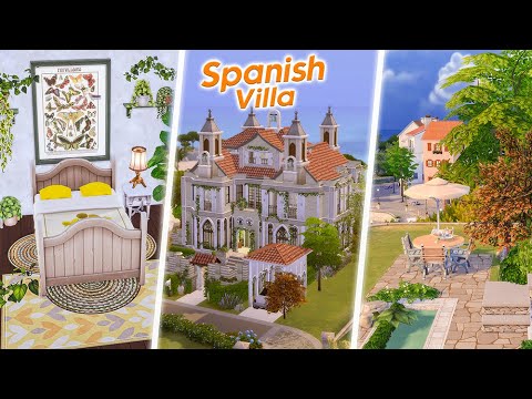 Spanish Villa || SpeedBuild || The Sims 4