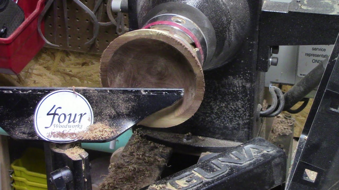 Woodturning:  Microwave Dried Walnut Candy Dish