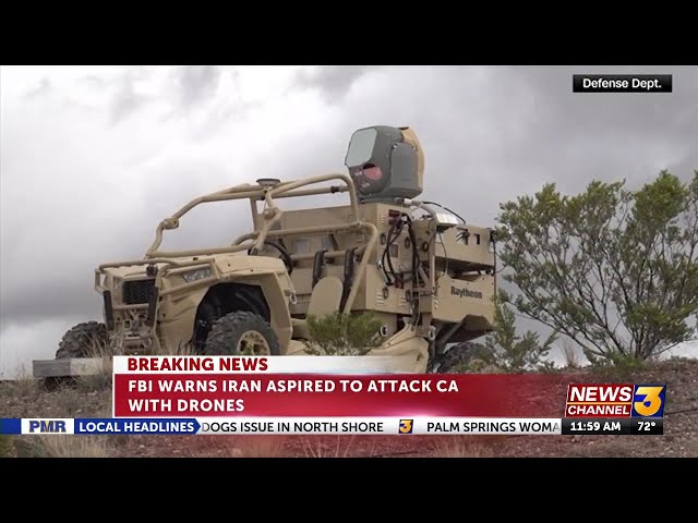 FBI bulletin warns Iran discussed possible drone attack on California, report says