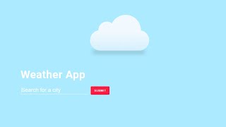 How To Build A Weather App With Html Css And Javascript | Source Code