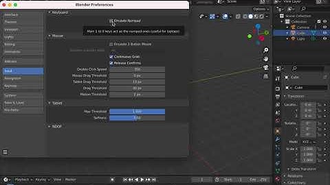 HOW TO TURN ON BLENDER NUMPAD HOTKEYS FOR MAC.