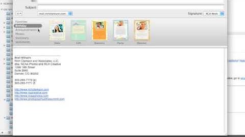 Using Mail Stationery for Creative Emails