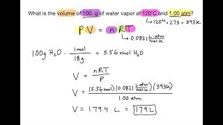 Using the Ideal Gas Law (PV=nRT) - Chemistry Practice Problems