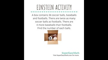 Find the number of each! #math #supereasymath #einsteinactivity #tiffany #balls