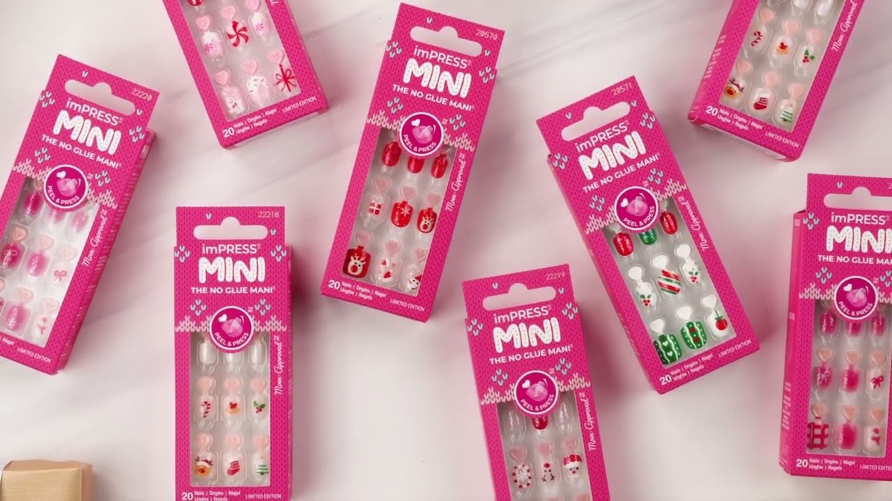 Cozy, Chic & Cute! Instant Nails for Kids | imPRESS NO GLUE Mini Holiday 2025
