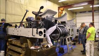 C&NW #1385 Locomotive Frame Painting Timelapse