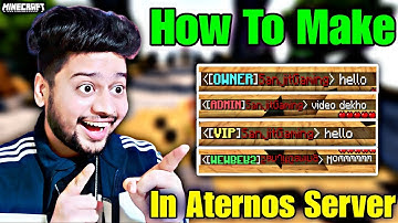 How To Make Ranks in Aternos Server | How To Make Ranks With Luckperms |  Ranks Plugin