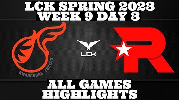 KDF vs KT - ALL GAMES Highlights | Week 9 Day 3 LCK Spring 2023 | By Pro Esports Highlights