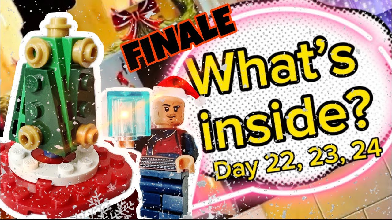 What’s inside? LEGO MARVEL Advent Calendar Day 22, 23, 24 FINALE