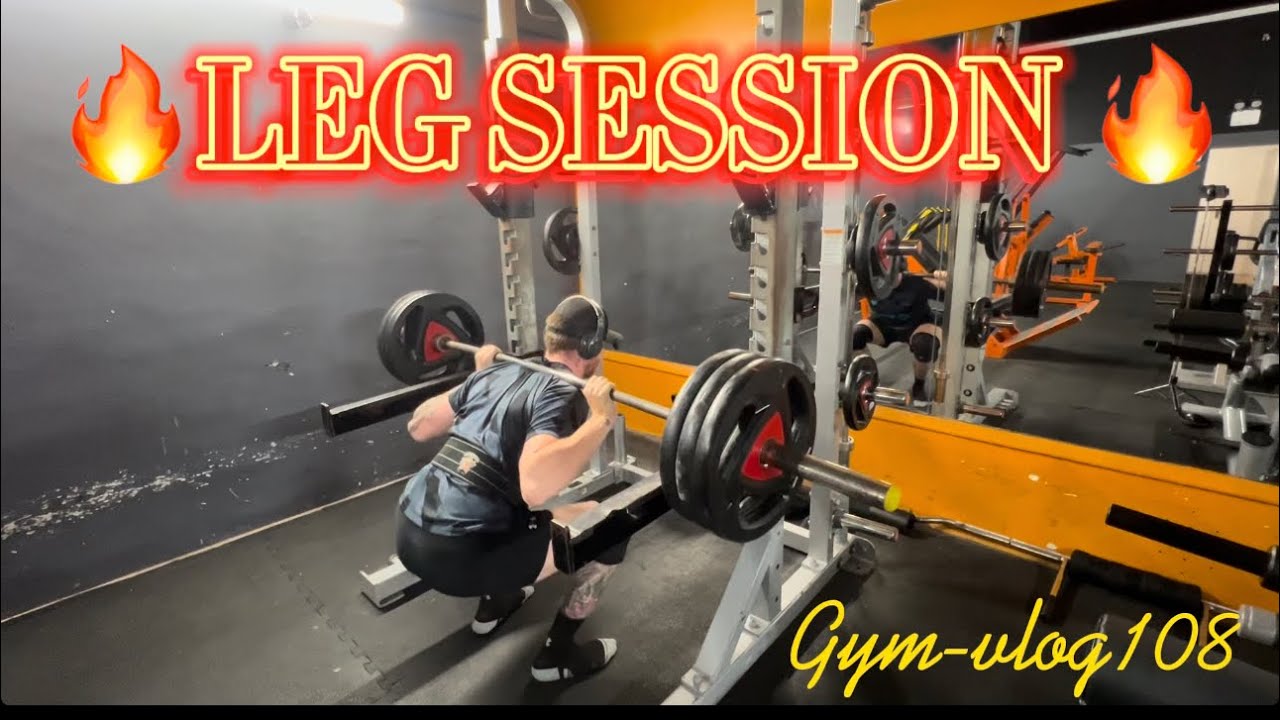 Leg session gym vlog108