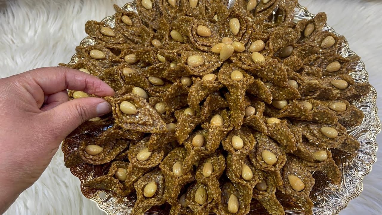 جديد معسلات رمضان الزنجلانية اوالسمسمية بشكل جديد مقرمشة ولذيذة جدا بأسهل طريقة مع الكمية وثمن البيع