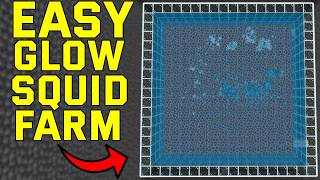 Easy Glow Squid Farm Minecraft 1.21 Bedrock,Mcpe,Ps4,Xbox